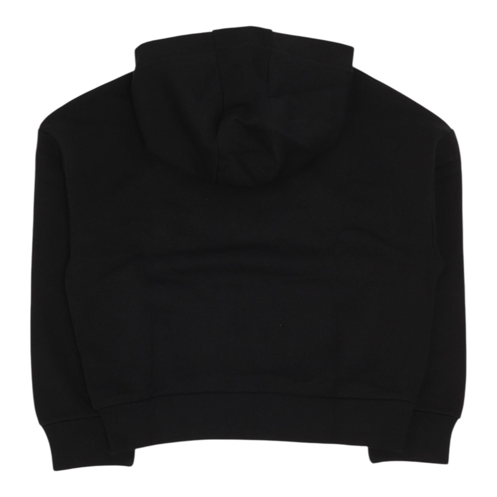 PATRIZIA PEPE felpa chiusa con cappuccio tinta unita con brillantini Nero per Bambina 7M0830 NERO PATRIZIA PEPE 