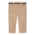 BOBOLI pantalone tinta unita in camoscio Beige per Neonato 719029 BEIGE BOBOLI 