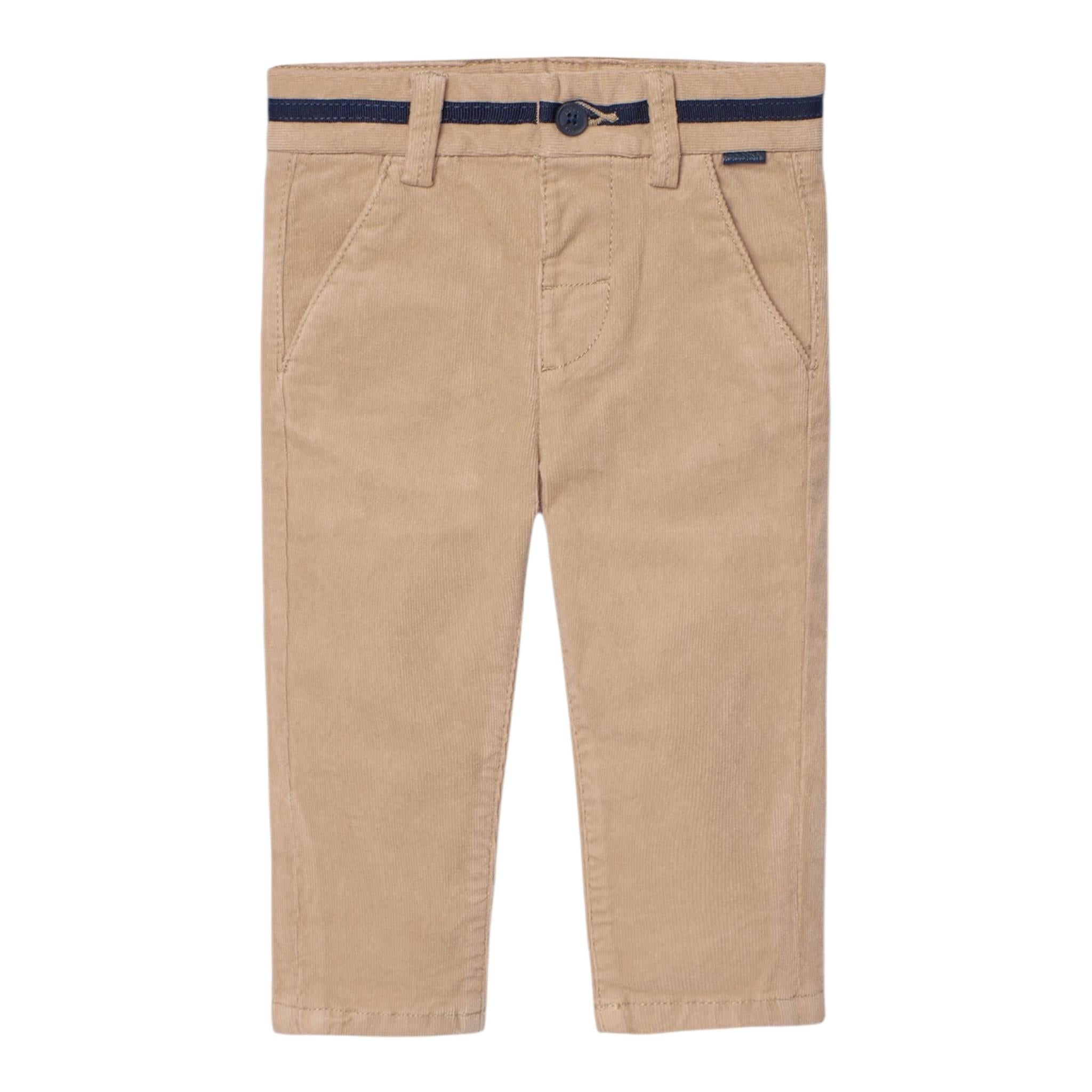 BOBOLI pantalone tinta unita in camoscio Beige per Neonato 719029 BEIGE BOBOLI 