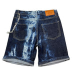 Never Too Bermuda In Denim con Girovita Regolabile E Fantasia  per Bambino NT1617B BLU NEVER TOO 