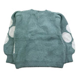 MAYORAL maglia girocollo tinta unita ricami fiori Verde acqua per Bambina 2321 VERDE ACQUA MAYORAL 