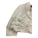 Fun & Fun Giacca Tinta Unita con Applicazioni per Bambina FNCBJK00989 BIANCO FUN & FUN 