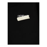 OFF-WHITE felpa chiusa girocollo tinta unita con stampa in contrasto Nero per Bambino OBBA001F23 NERO OFF-WHITE 