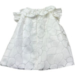 Le Bebe Abito Mezza Manica Tinta Unita con Colletto per Neonata LBG6386 BIANCO LE BEBE 
