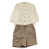 CALAMARO completo 2 pezzi camicia-bermuda Sabbia per Bambino 11076J SABBIA CALAMARO 