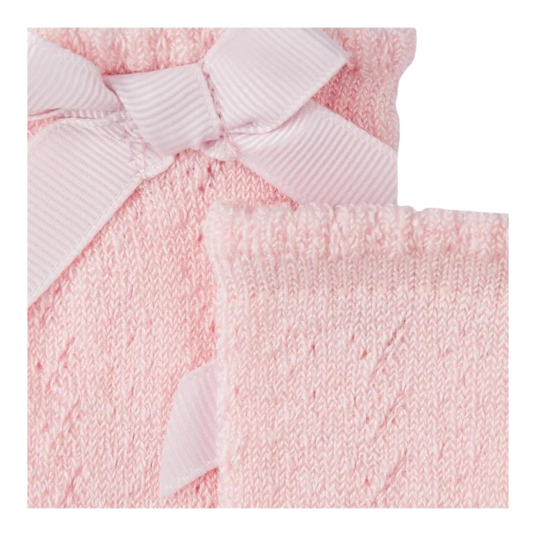 MAYORAL calzini tinta unita con fiocchetto Rosa per Neonata 9481 ROSA MAYORAL 