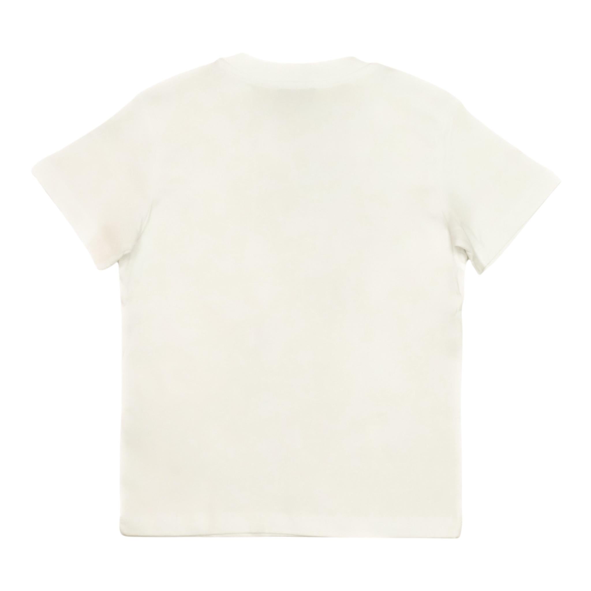 Fay T-Shirt Girocollo Tinta Unita con Stampa per Bambino FS8P31 BIANCO FAY 
