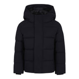SAVE THE DUCK giubbino tinta unita con zip e cappuccio Nero per Bambino J31779B NERO SAVE THE DUCK 