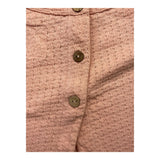 Play Up Top Solid Color Armhole With Pink Buttons For Girls