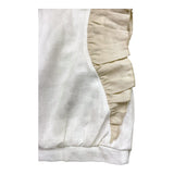 La Stupenderia Solid Color Half Sleeve Shirt With Contrast Ruffles White For Girls
