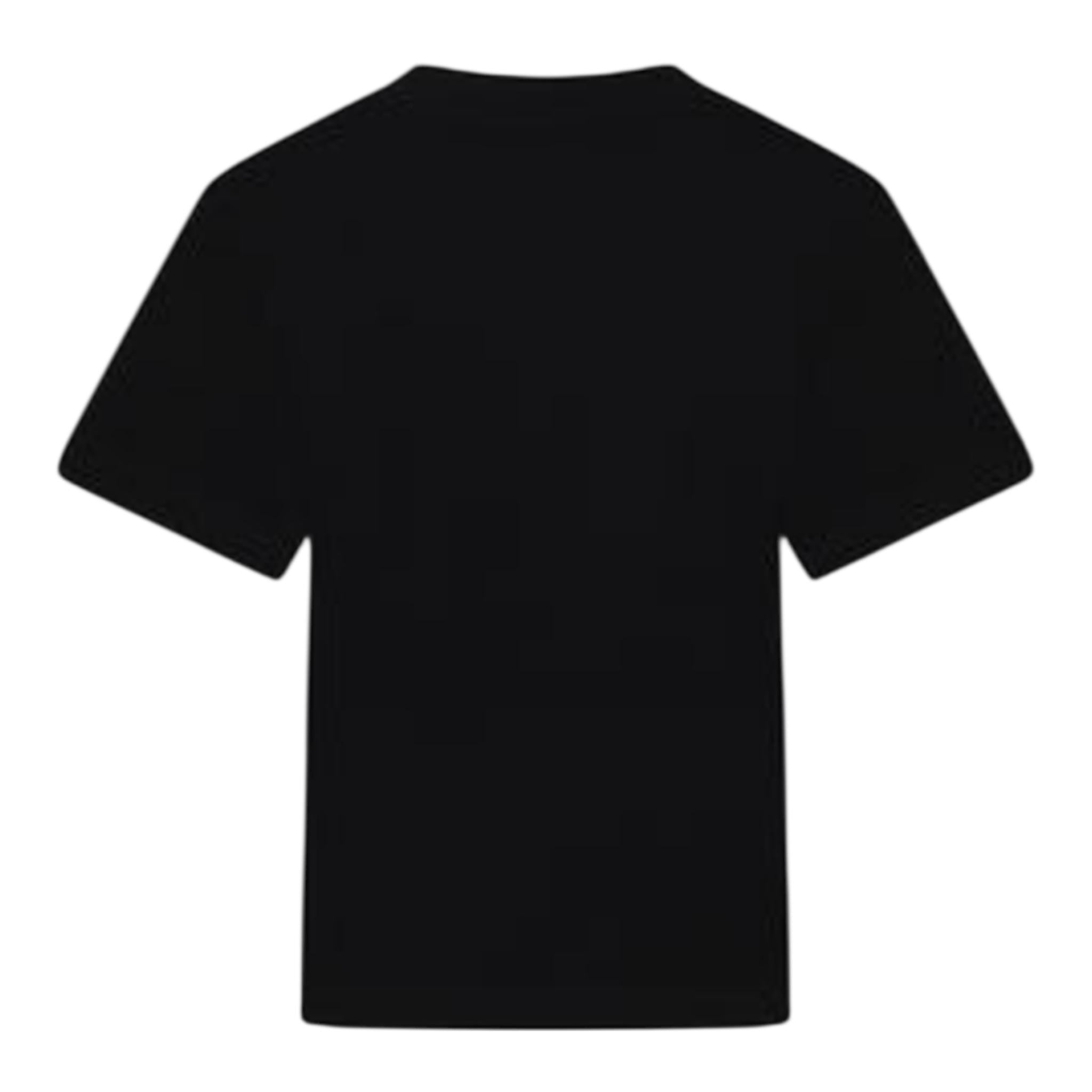 Moschino T-Shirt Girocollo Tinta Unita con Stampa per Bambina HHM060 NERO MOSCHINO 