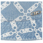 Michael Kors Cappello Tinta Unita In Denim Logato per Bambina R30422XX AZZURRO MICHAEL KORS 
