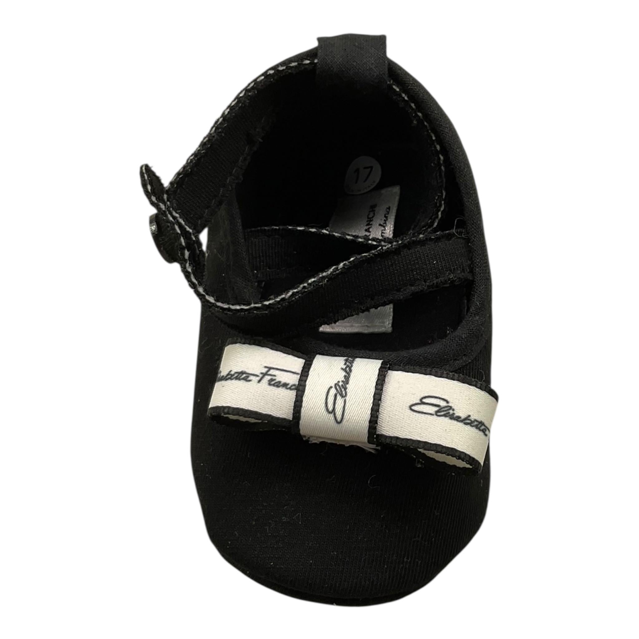 ELISABETTA FRANCHI ballerina tinta unita cn logo Nero per Neonata EGCR08 NERO ELISABETTA FRANCHI 