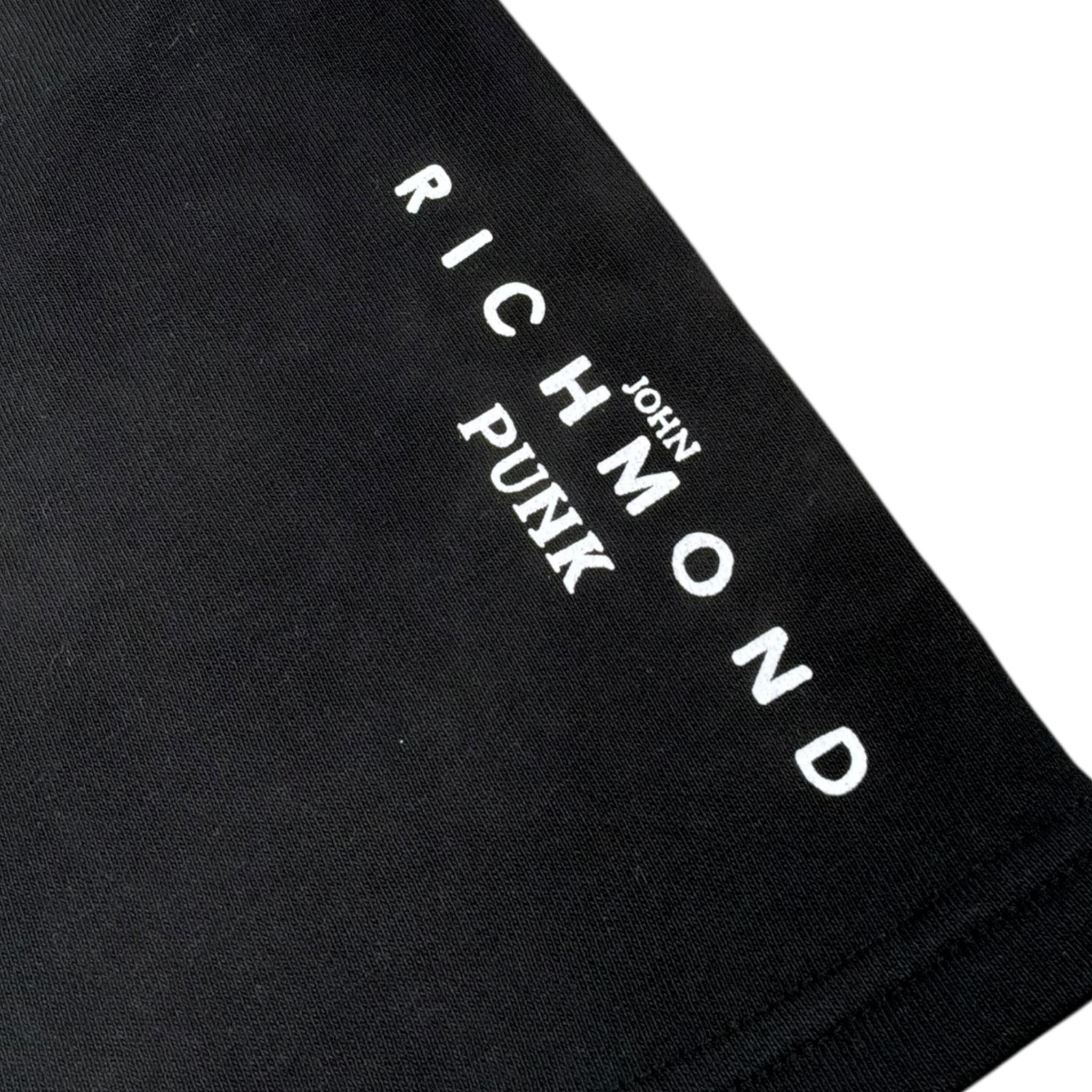 John Richmond Bermuda Tinta Unita con Elastico In Vita per Bambino RBP24006BE NERO JOHN RICHMOND 