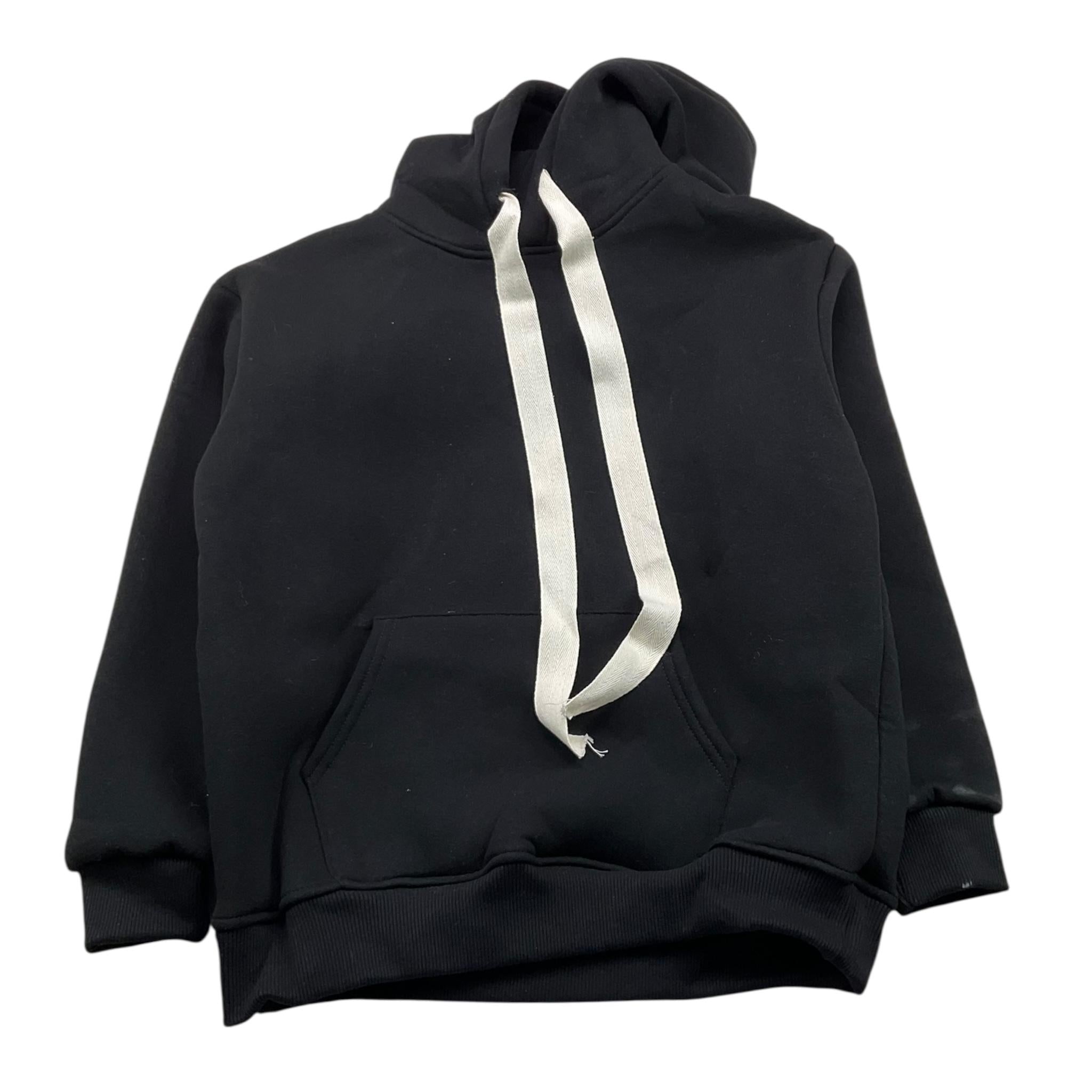 IO CHICO felpa chiusa con cappuccio tinta unita Nero per Bambino 9198 NERO IO CHICO 