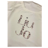 LIU JO shirt girocollo tinta unita con stampa e applicazioni Bianco per Bambina GF4093XX BIANCO LIU JO 