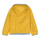 Fay Solid Color Summer Jacket With Contrasting Yellow Interior For Boys