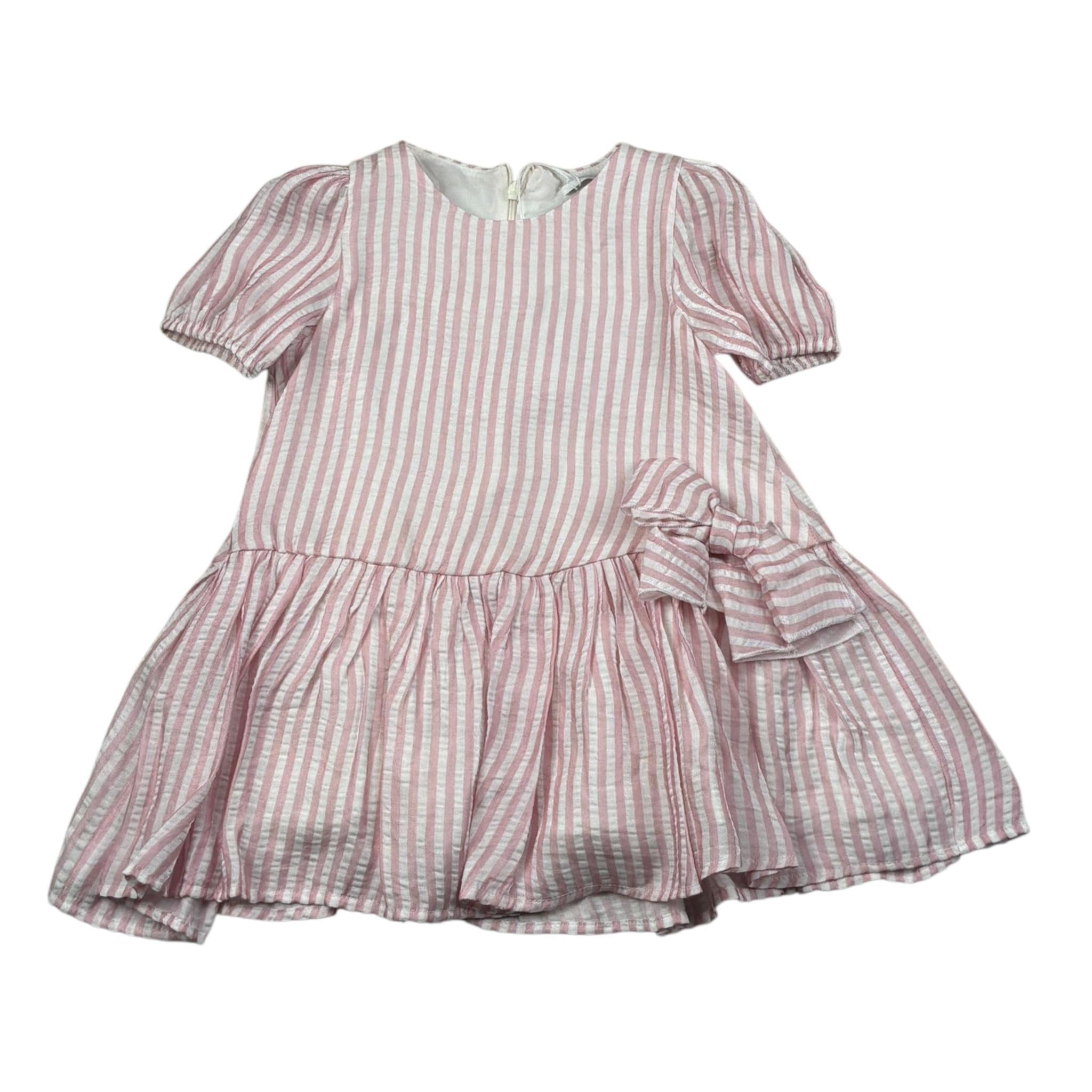 M+E' Abito Mezza Manica Fantasia A Righe per Bambina UE1820 BIANCO/ROSA M+E' 