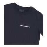 Fay T-Shirt Girocollo Tinta Unita con Stampa per Bambino FU8P11 BLU FAY 