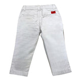 Cesare Paciotti Plain Trousers With Adjustable Waist White For Newborn