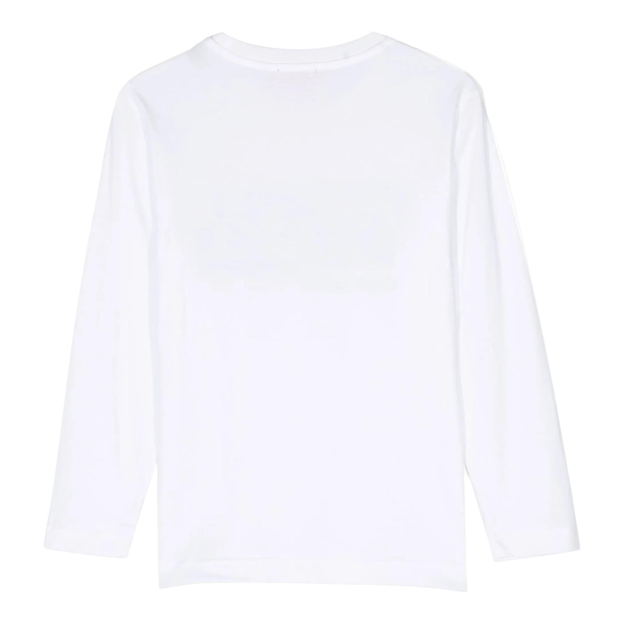 DIESEL shirt girocollo tinta unita con stampa logo Bianco per Bambino J01535 BIANCO DIESEL 