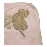 LE BEBE' poncho accappatoio bicolore Bianco/rosa per Neonata LBG5955 BIANCO/ROSA LE BEBE' 