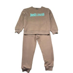 Just Cavalli Completo 2 Pezzi Felpa-Pantalone Tinta Unita per Bambino JBP26022CF BEIGE JUST CAVALLI 