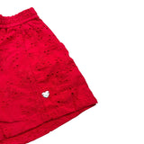 Monnalisa Short tinta unita In Pizzo Sangallo Rosso per Bambina 11C416 ROSSO MONNALISA 