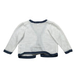 Baby A. Cardigan Tinta Unita con Profili In Contrasto per Neonato A2126 PANNA BABY A. 