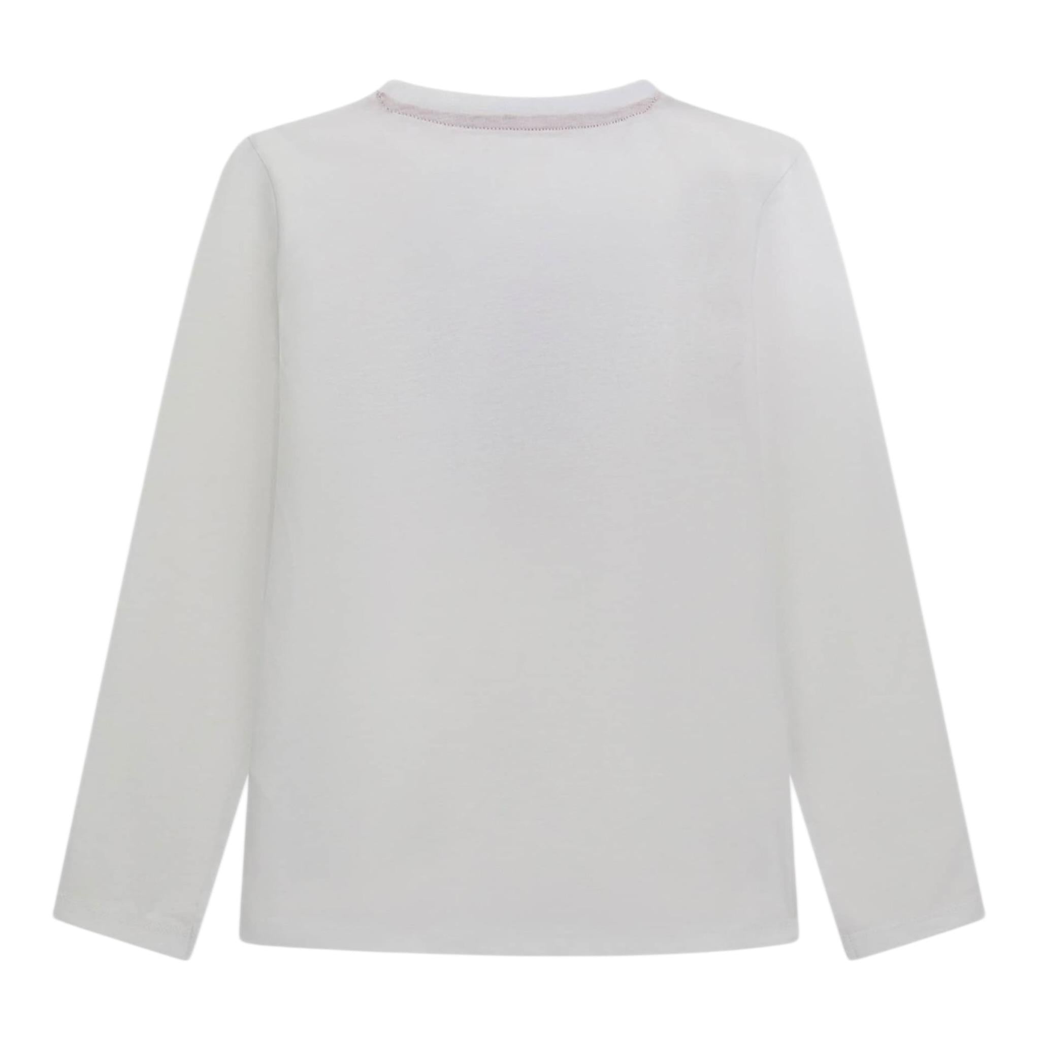 Guess Shirt Girocollo Tinta Unita con Logo per Bambino L5RI03K8HM4 BIANCO GUESS 