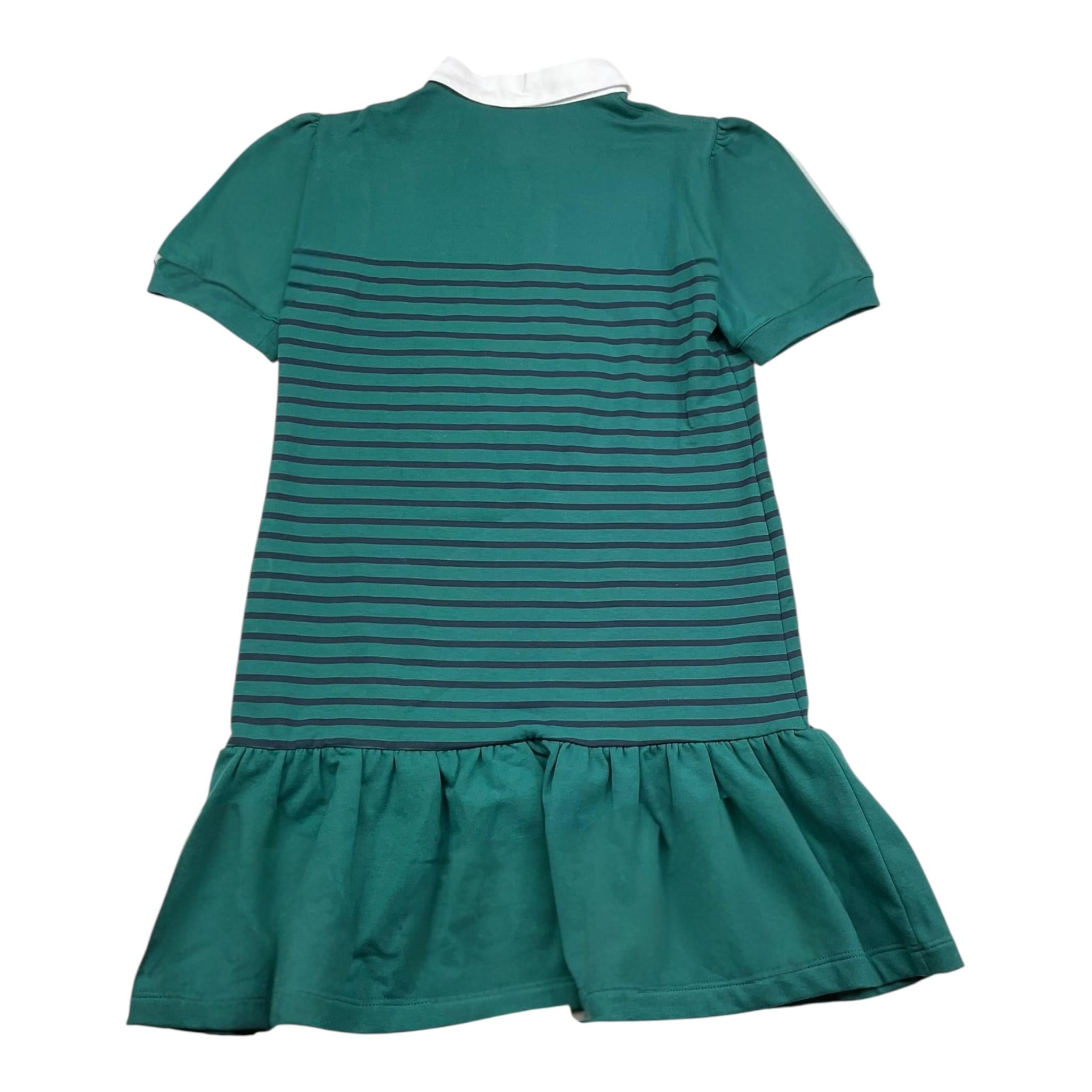 PHILOSOPHY abito mezza manica con fantasia a righe e colletto Verde per Bambina PFAB055 VERDE PHILOSOPHY 