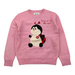 SAINT BARTH maglia girocollo tinta unita con stampa Rosa per Bambina TRUDIPRIN ROSA SAINT BARTH 