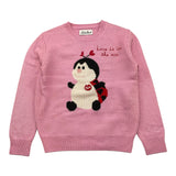 SAINT BARTH maglia girocollo tinta unita con stampa Rosa per Bambina TRUDIPRIN ROSA SAINT BARTH 