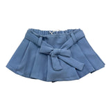 M+E' Solid Color Shorts with Blue Strap for Baby Girls