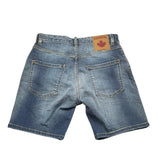Dsquared2 Solid Color Denim Bermuda Shorts With Pockets Blue For Boys