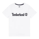 Timberland T-Shirt Girocollo Tinta Unita con Stampa per Bambino T25T77 BIANCO TIMBERLAND 
