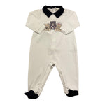 Lalalu' Tutina Manica Lunga Tinta Unita con Stampa per Neonato TJL7P BIANCO LALALU' 