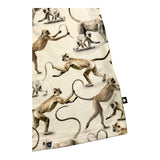 Molo T-Shirt Crew Neck Solid Color With Monkey Prints Cream For Newborn