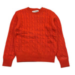 SAINT BARTH maglia girocollo tinta unita con trecce Arancione per Bambino ORANG ARANCIONE SAINT BARTH 