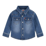 Levi'S Camicia In Denim Tinta Unita per Neonato 6EM335 BLU LEVI'S 