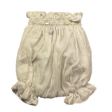 LA STUPENDERIA culotte tinta unita in ciniglia Bianco per Neonata CBCU52 BIANCO LA STUPENDERIA 