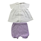 Baby Lord 2 Piece Set White Shirt-Pants for Baby Girl