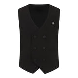 John Richmond Gilet Tinta Unita Doppiopetto per Bambino RBP25220GTX NERO JOHN RICHMOND 