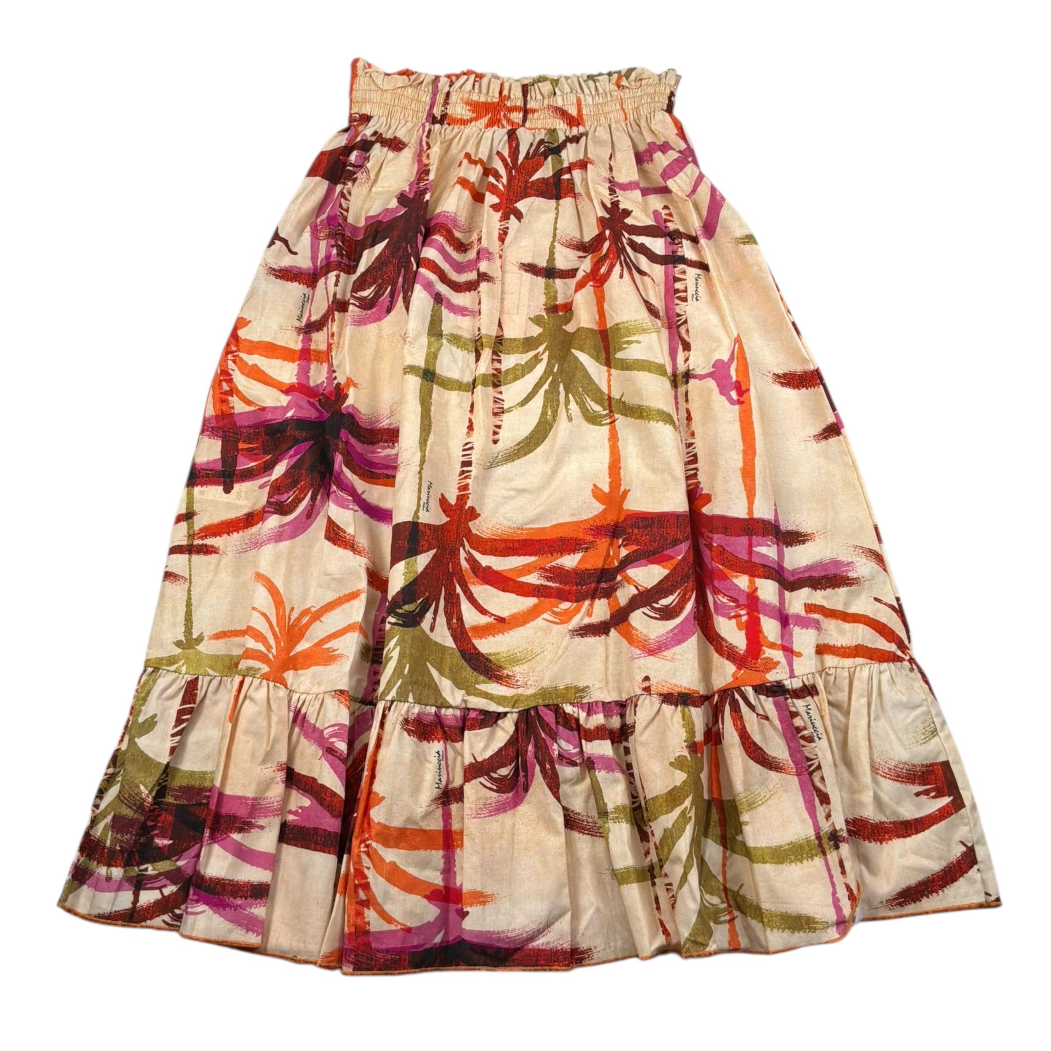 Mariuccia Gonna Lunga Stampa Fantasia con Elastico In Vita per Bambina MMBG339 BEIGE MARIUCCIA 