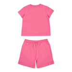 Moschino Completo 2 Pezzi T-Shirt-Short Tinta Unita per Neonata MVG00M FUXIA MOSCHINO 