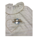 Barcellino Completo 2 Pezzi Shirt-Ghettina Bicolore per Neonata 9418 BIANCO/BEIGE BARCELLINO 