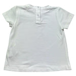 Le Bebe T-Shirt Girocollo Tinta Unita con Stampa per Neonata LBG6440 BIANCO LE BEBE 