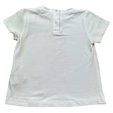 Le Bebe T-Shirt Girocollo Tinta Unita con Stampa per Neonata LBG6440 BIANCO LE BEBE 