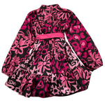 NAIDA abito manica lunga stampa fantasia Fuxia per Bambina NAAB289 FUXIA NAIDA 