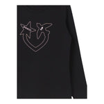 PINKO shirt girocollo tinta unita con stampa Nero per Bambina F4PIJGTH053 NERO PINKO 